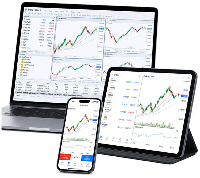 MetaTrader 5 桌面交易终端界面