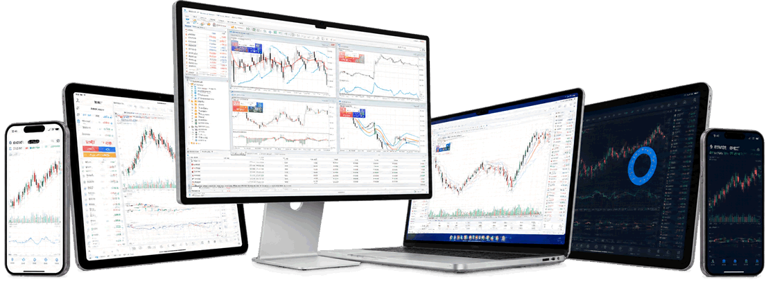 MetaTrader 5 多图表交易界面